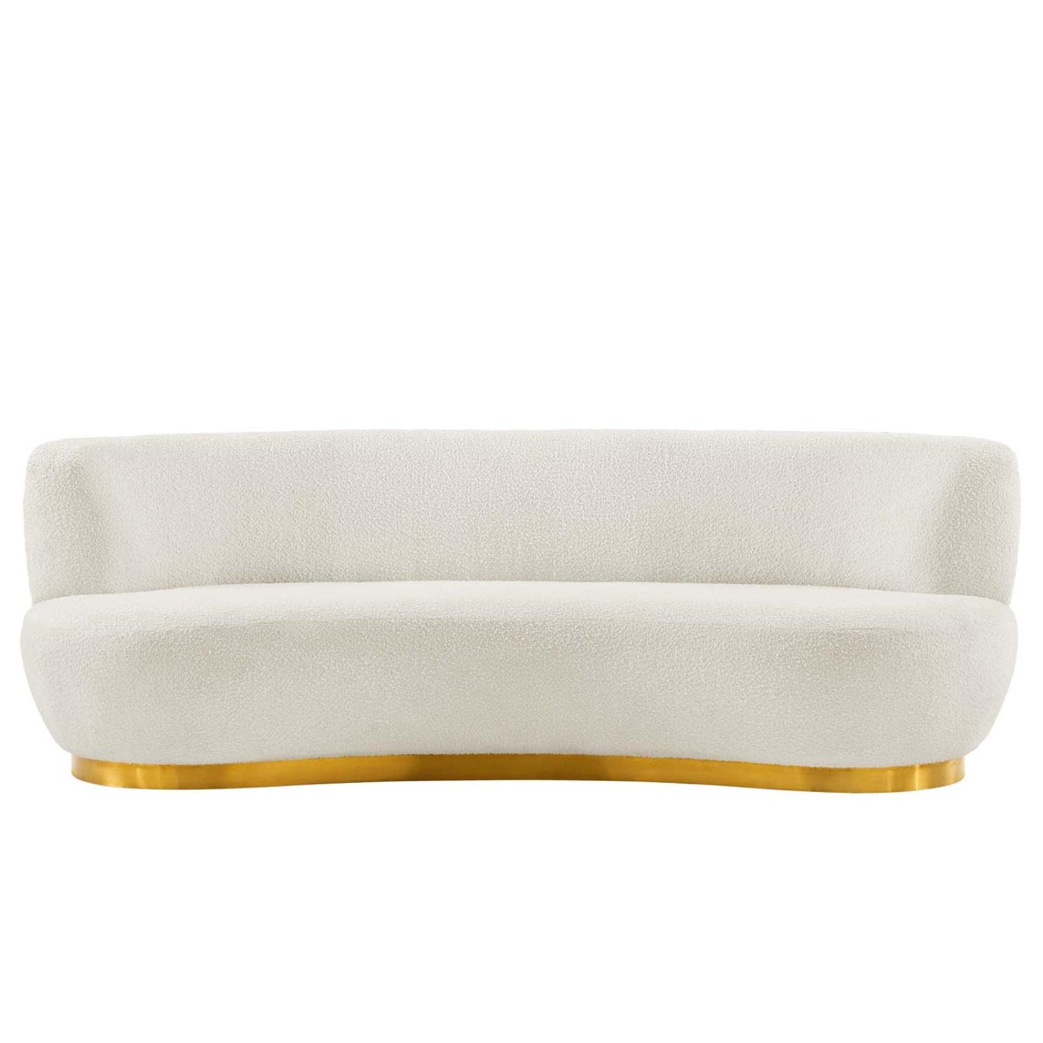 Modway Kindred Upholstered Fabric Sofa With Gold Ivory Finish Eei-5487-Gld-Ivo